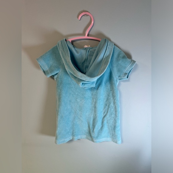 Circo Aqua Blue Hooded Over the Head Cover Up, Baby Girl Size 18months - Picture 4 of 6